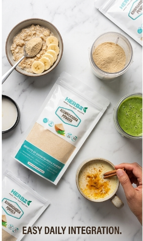 • HERBZ Ashwagandha | • Energy • Vitality • Hormonal Balance | 125 g