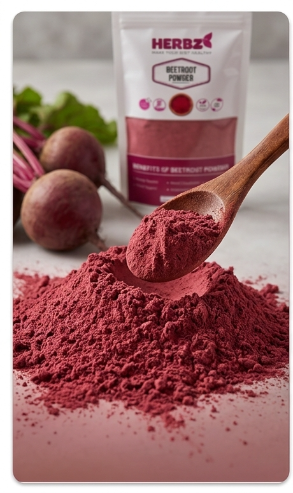 HERBZ Beetroot Powder • Stamina • Energy • Blood Flow Support