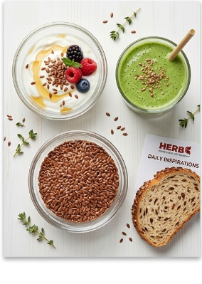 HERBZ Flax Seeds • Digestion • Heart • Wellness Support | 225 g