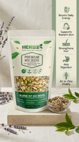 Herbz Premium Mix Seeds: Your Daily Dose of All-in-One Vitality & Energy | 200g