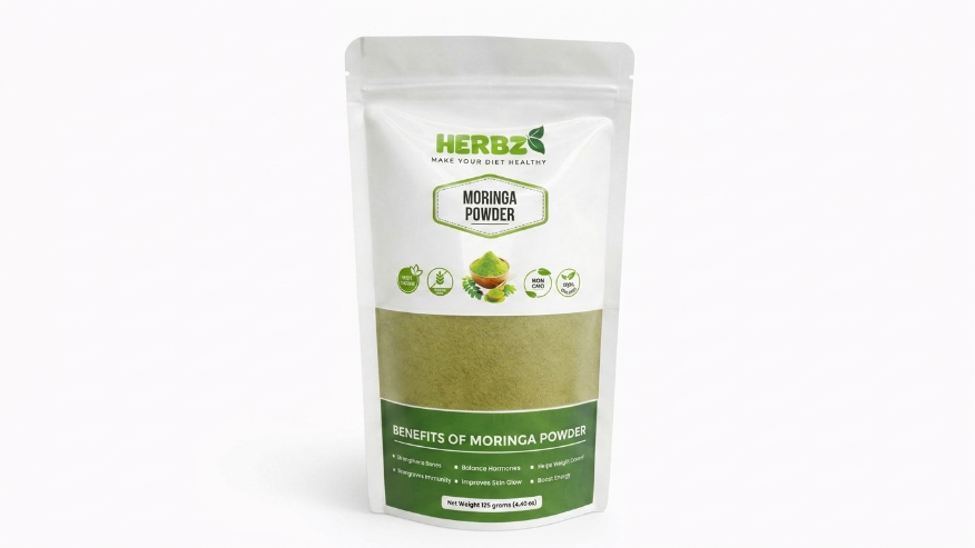 HERBZ Moringa Powder | • Energy • Immunity • Wellness Support | 125 g