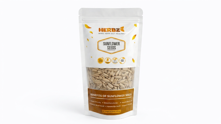 HERBZ Sunflower Seeds • Heart • Energy • Wellness Support | 150 g